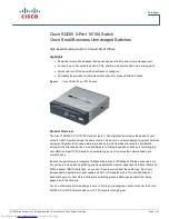 Предварительный просмотр 1 страницы Cisco SD205 Datasheet