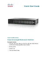 Preview for 1 page of Cisco SF100D-16P Quick Start Manual