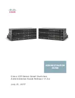 Preview for 1 page of Cisco SF220-24 Administration Manual