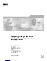 Preview for 1 page of Cisco SFS 7000D Hardware Installation Manual