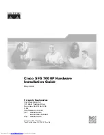 Cisco SFS 7000P Hardware Installation Manual предпросмотр