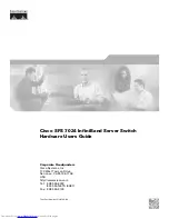 Cisco SFS 7024 Hardware User'S Manual preview