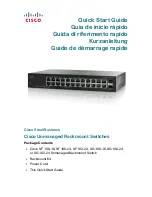 Предварительный просмотр 1 страницы Cisco SG 100-16 Quick Start Manual