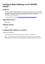 Cisco SG350X Series Configure Stack Settings preview
