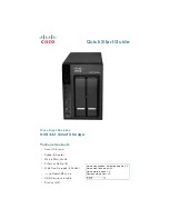 Cisco Small Business NSS 322 Smart Storage Quick Start Manual preview