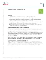 Предварительный просмотр 1 страницы Cisco Small Business Pro SPA 508G Datasheet