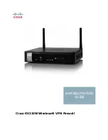 Preview for 1 page of Cisco Small Business RV215W Administration Manual