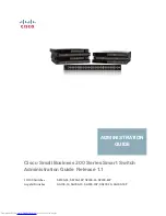 Предварительный просмотр 1 страницы Cisco Small Business SF200-24 Administration Manual