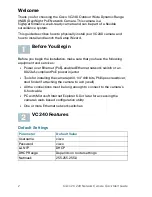 Preview for 2 page of Cisco Small Business VC240 Quick Start Manual