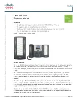 Cisco SPA500S Specifications preview