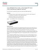 Предварительный просмотр 1 страницы Cisco SPS208G Datasheet