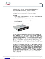 Cisco SR2024 - Small Business Unmanaged Switch Datasheet preview