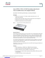 Preview for 1 page of Cisco SR216 Datasheet