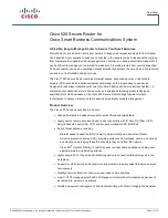 Cisco SR520-ADSL-K9 Datasheet preview