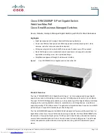 Предварительный просмотр 1 страницы Cisco SRW2008MP Datasheet