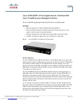 Preview for 1 page of Cisco SRW2008P Datasheet