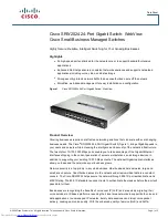 Cisco SRW2024 - Small Business Managed Switch Datasheet предпросмотр