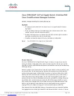 Предварительный просмотр 1 страницы Cisco SRW2024P - Small Business Managed Switch Datasheet