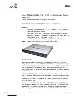 Cisco SRW248G4 - Small Business Managed Switch Datasheet предпросмотр