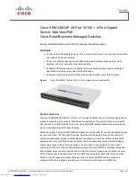 Cisco SRW248G4P Datasheet предпросмотр