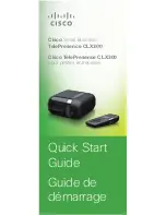 Предварительный просмотр 1 страницы Cisco TelePresence CLX300 Quick Start Manual