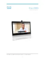 Preview for 1 page of Cisco TelePresence DX80 Installation Manual