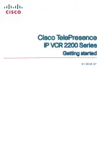 Cisco TelePresence IP VCR 2200 Series Getting Started preview