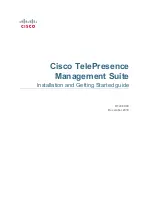 Cisco TELEPRESENCE MANAGEMENT SUITE Installation And Getting Started Manual preview