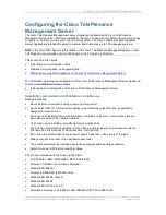 Предварительный просмотр 29 страницы Cisco TELEPRESENCE MANAGEMENT SUITE Installation And Getting Started Manual