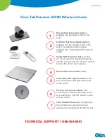 Preview for 1 page of Cisco TelePresence SX20N Reference Manual