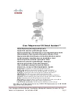 Preview for 1 page of Cisco TelePresence VX Clinical Assistant Manual