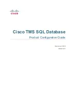 Cisco TMS SQL DATABASE Configuration Manual preview
