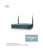 Cisco UC 320W Administration Manual предпросмотр