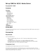 Preview for 1 page of Cisco UCS 250 Setup