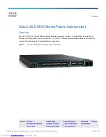 Cisco UCS 6100 Series Spec Sheet предпросмотр