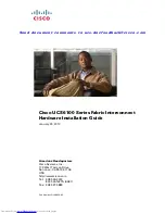 Preview for 1 page of Cisco UCS 6120XP Hardware Installation Manual