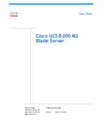 Предварительный просмотр 1 страницы Cisco UCS B200 M2 Spec Sheet