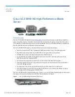 Предварительный просмотр 1 страницы Cisco UCS B440 M2 Specifications