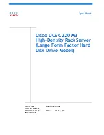 Cisco UCS C220 M3 Spec Sheet preview