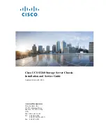 Cisco UCS S3260 Service Manual preview