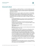 Предварительный просмотр 70 страницы Cisco UNIFIED COMMUNICATIONS UC320W Administration Manual