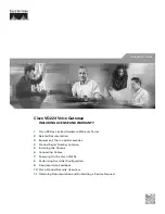 Preview for 1 page of Cisco VG224 - Analog Phone Gateway Quick Start Manual