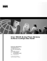 Preview for 1 page of Cisco VG248 - Gateway Software Configuration Manual