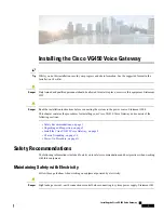 Предварительный просмотр 1 страницы Cisco VG450 Installing