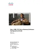 Preview for 1 page of Cisco VGD-1T3 Software Configuration Manual