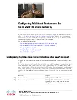 Preview for 77 page of Cisco VGD-1T3 Software Configuration Manual