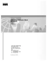 Cisco VPN 3002 Hardware Client Manager Reference Manual предпросмотр