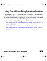 Preview for 11 page of Cisco VT Camera III Quick Start Manual