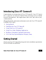 Preview for 3 page of Cisco VT II User Manual