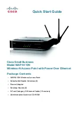 Предварительный просмотр 1 страницы Cisco WAP4410N - Small Business Wireless-N Access... User Manual